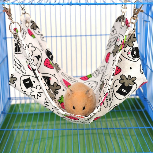 สัตว์เลี้ยงผ้าใบเปลญวน Nice และ Warm Cat Hammock Hamster Mat Nest เตียงสัตว์เลี้ยง, ขนาดกลาง, ขนาด: 33*30 ซม., การจัดส่งสีแบบสุ่ม, Size:33*30cm