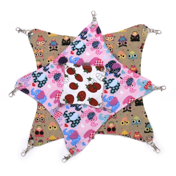 สัตว์เลี้ยงผ้าใบเปลญวน Nice และ Warm Cat Hammock Hamster Mat Nest เตียงสัตว์เลี้ยง, ขนาดกลาง, ขนาด: 33*30 ซม., การจัดส่งสีแบบสุ่ม, Size:33*30cm