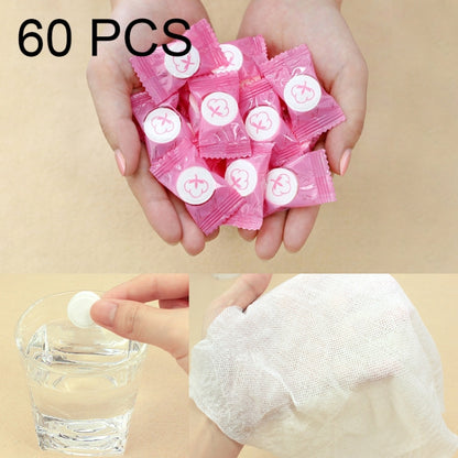 60 PCS Candy Style แบบพกพาผ้าขนหนูผ้าฝ้ายสำหรับเดินทางขนาด: 22 * 20 ซม, 60 PCS