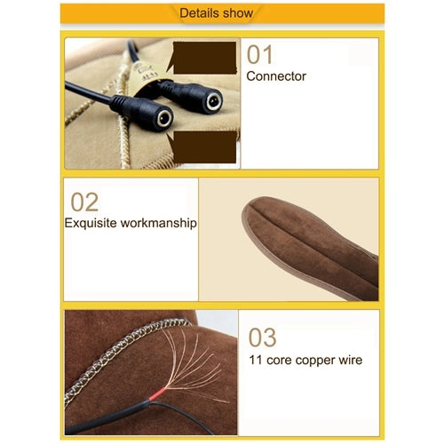 USB ไฟฟ้าพื้นรองเท้าอุ่นให้เท้าอุ่น Pad พร้อมสาย USB, ขนาด: 41-42 หลา, Size: 41-42yard