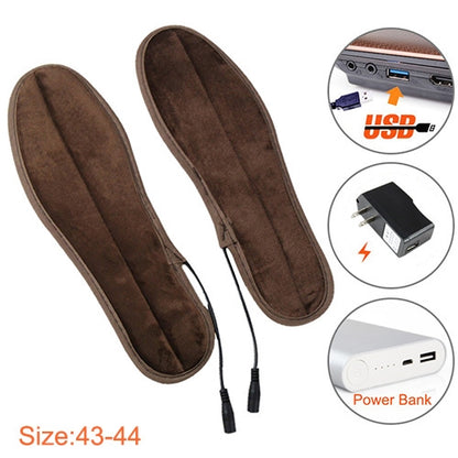 USB ไฟฟ้าพื้นรองเท้าอุ่นให้เท้าอุ่น Pad พร้อมสาย USB, ขนาด: 43-44 หลา, Size: 43-44yard