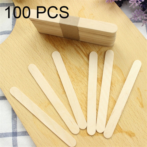 100 ชิ้น 15 ซม.ไม้พายไม้เช็ดขี้ผึ้งเครื่องมือ Ice-cream Bar Sticks, Wipe Wax Tools