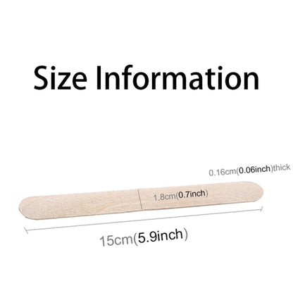 100 ชิ้น 15 ซม.ไม้พายไม้เช็ดขี้ผึ้งเครื่องมือ Ice-cream Bar Sticks, Wipe Wax Tools