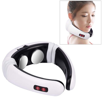 ชาร์จ USB 1300 mAh ไฟฟ้ากลับคอไหล่ไฟฟ้า PULSE Electric Shock Body Massager, USB Charging