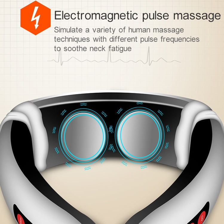 ชาร์จ USB 1300 mAh ไฟฟ้ากลับคอไหล่ไฟฟ้า PULSE Electric Shock Body Massager, USB Charging