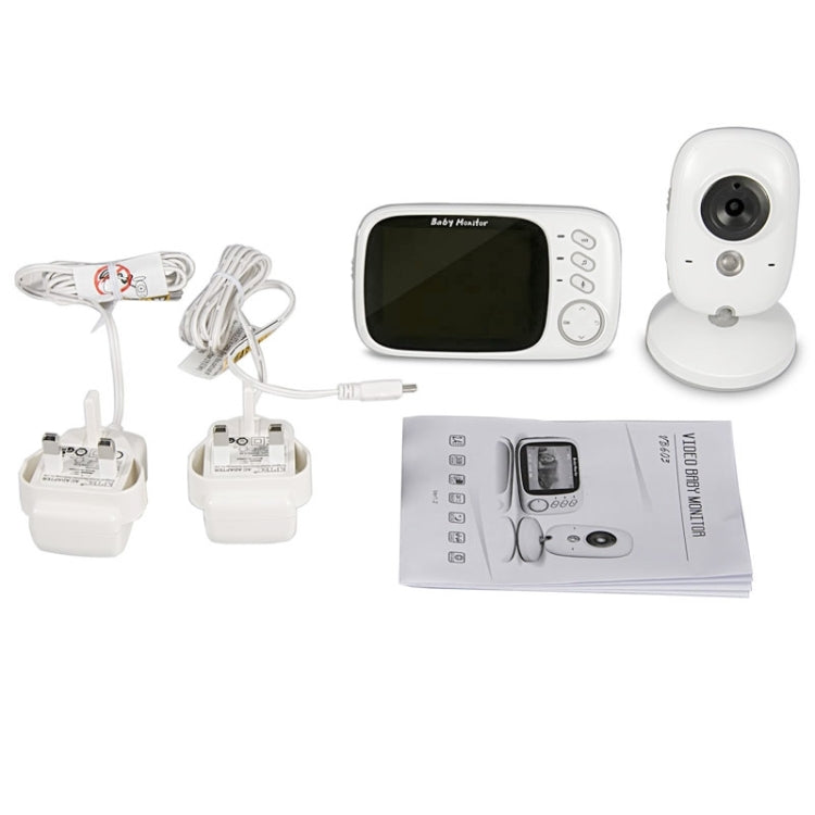 VB603 3.2 นิ้ว LCD 2.4GHz กล้องเฝ้าระวังไร้สาย Baby Monitor, รองรับการพูดคุยสองทาง, Night Vision, VB603