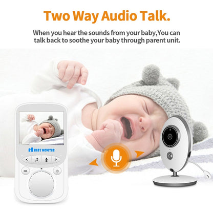 VB605 2.4 นิ้ว LCD 2.4GHz กล้องเฝ้าระวังไร้สาย Baby Monitor, รองรับการพูดคุยสองทาง, Night Vision, VB605