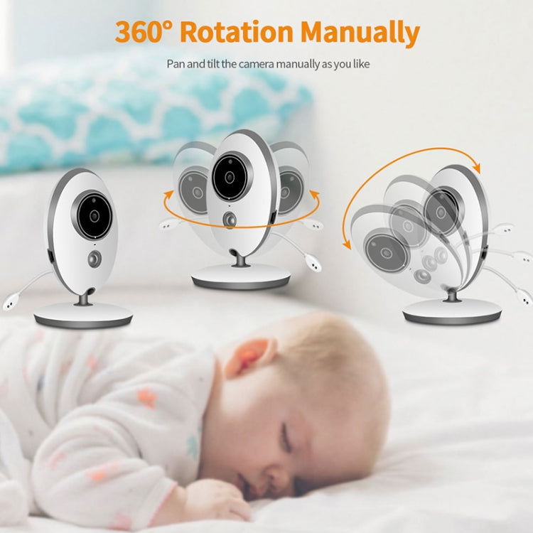 VB605 2.4 นิ้ว LCD 2.4GHz กล้องเฝ้าระวังไร้สาย Baby Monitor, รองรับการพูดคุยสองทาง, Night Vision, VB605