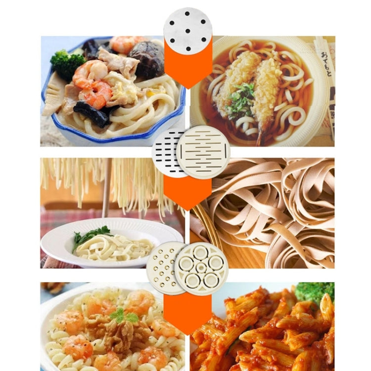5 แม่พิมพ์ในครัวเรือนด้วยตนเองสแตนเลสขนาดเล็กกดสไตล์ Handhold ก๋วยเตี๋ยวเครื่อง, 5 Molds