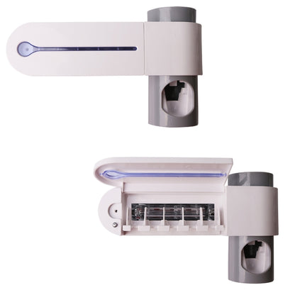 เครื่องจ่ายยาสีฟันอัตโนมัติทันตกรรม UV อัลตราไวโอเลตแปรงสีฟันที่นึ่งขวดนมผู้ถือ