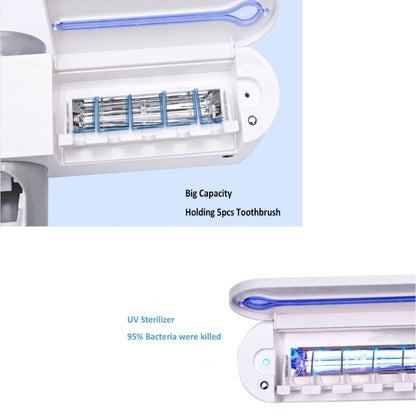 เครื่องจ่ายยาสีฟันอัตโนมัติทันตกรรม UV อัลตราไวโอเลตแปรงสีฟันที่นึ่งขวดนมผู้ถือ