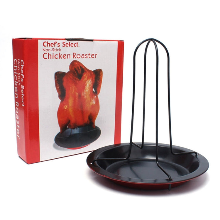 ตั้งแคมป์กลางแจ้งเหล็กคาร์บอนตรงชั้นวางไก่ย่าง, Roaster Rack
