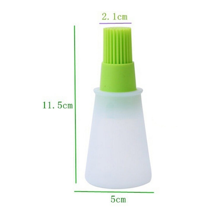 ห้องครัวแปรงน้ำมันซิลิโคนแปรงย่างขวดน้ำมันจัดส่งสีสุ่ม, 11.5x5cm
