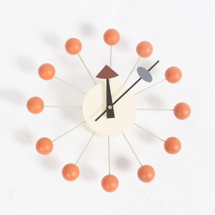 พื้นหลังสไตล์ Minimalis วงกลมลูกบอล Candy Wall Clock ตกแต่งสร้างสรรค์นาฬิกา Ferris ล้อนาฬิกา
