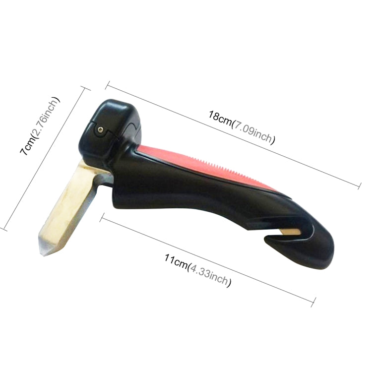 รถ Cane Handle แบบพกพา Mobility Aid ไฟฉายเครื่องตัดเข็มขัด Glass Breaker หนีฉุกเฉินเครื่องมือ, 566