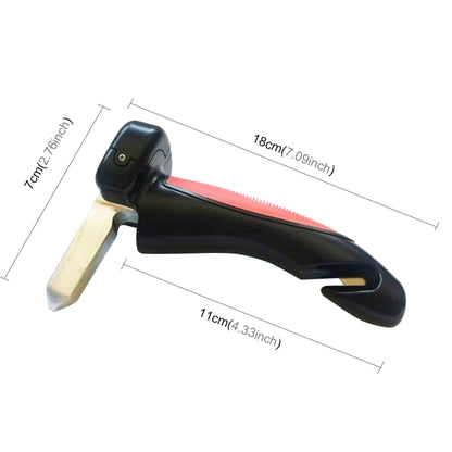 รถ Cane Handle แบบพกพา Mobility Aid ไฟฉายเครื่องตัดเข็มขัด Glass Breaker หนีฉุกเฉินเครื่องมือ, 566