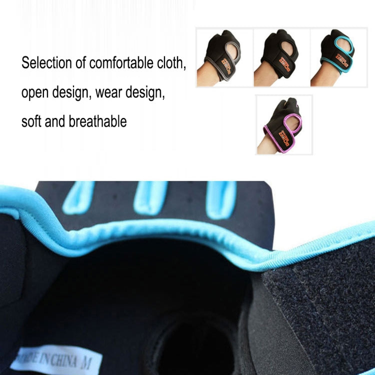 ถุงมือครึ่งนิ้ว unisex กลางแจ้งขี่ถุงมือกีฬาระบายอากาศลื่นขนาด: S, Plamar: 16 * 12 * 3.0 ซม., Size: S, Plamar: 16*12*3.0cm