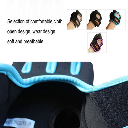 ถุงมือครึ่งนิ้ว unisex กลางแจ้งขี่ถุงมือกีฬาระบายอากาศลื่นขนาด: S, Plamar: 16 * 12 * 3.0 ซม., Size: S, Plamar: 16*12*3.0cm