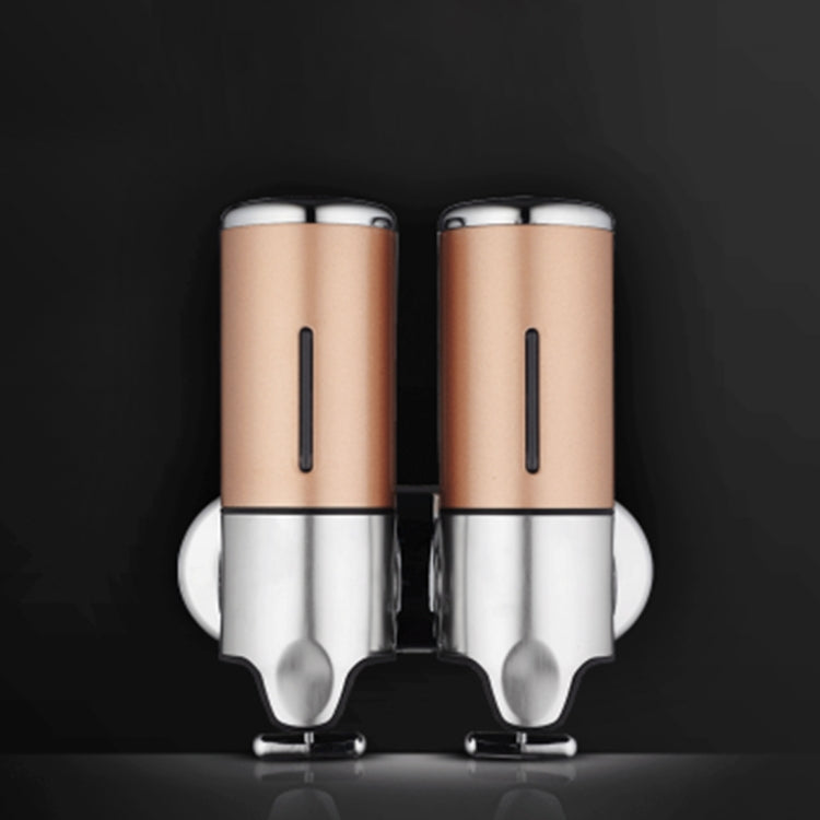 เครื่องจ่ายสบู่เหลวแชมพูแบบติดผนังของโรงแรมแบบ Dual ความจุ: 1000 มล, 1000ml/Black, 1000ml/Gold, 1000ml/Transparent, 1000ml/White, 1000ml/Dark Red, 1000ml/Silver