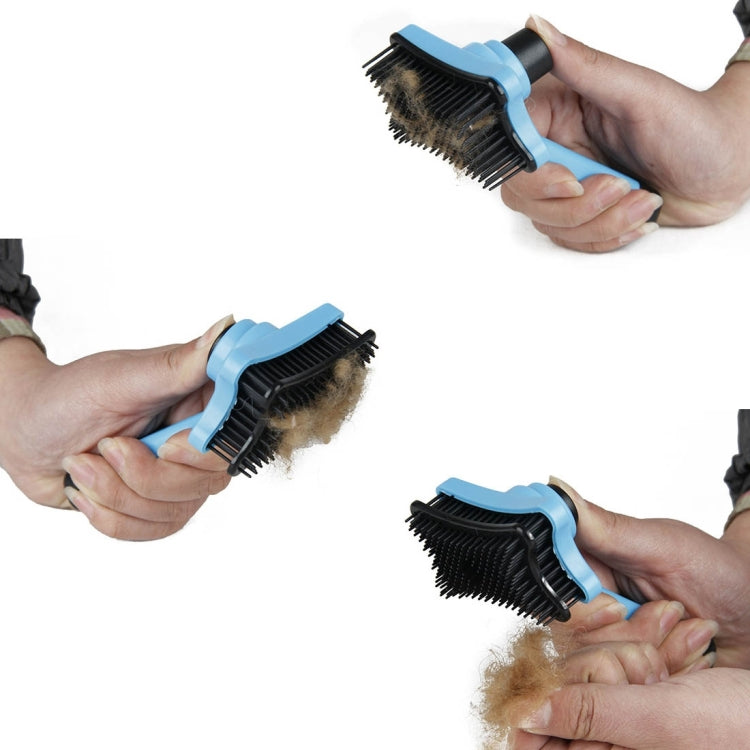 Elite Multi-Functional พลาสติกกรูมมิ่งหวีตัด Tangles เครื่องมือแปรงสัตว์เลี้ยง