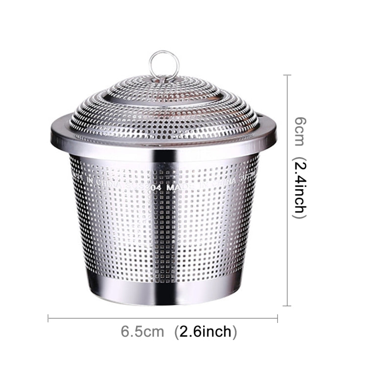 สแตนเลสล็อคเครื่องเทศชากรองตาข่ายที่กรองลูกชากรอง, กลางขนาด: 6.5 x 6 ซม., Middle Size: 6.5 x 6cm