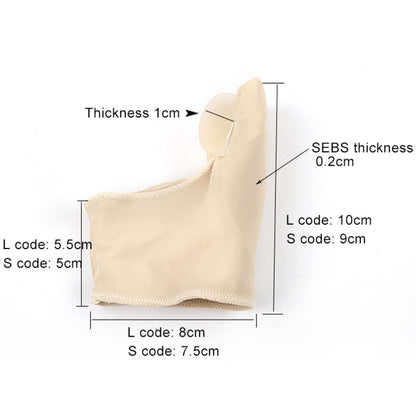 1 คู่ SEBS Hallux Valgus แก้ไขแขนดูแลเท้าพิเศษหัวแม่ตีนกระดูกแหวนเท้านิ้วหัวแม่มือกระดูกรั้งบรรเทาสำหรับผู้ชาย / ผู้หญิง, ขนาด: S, Size: S