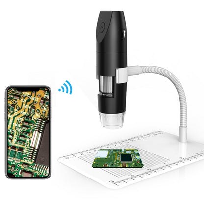 316 50-1000X กล้องจุลทรรศน์ดิจิตอล USB อัจฉริยะแบบปรับได้ Wifi