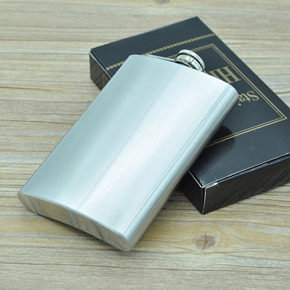 285mL (10oz) กีฬากลางแจ้ง Handy Home Travel สแตนเลสสตีลแบบพกพาขวดสะโพก (ไม่มีช่องทางขนาดเล็ก) (สีเงิน 285mL (10oz)), 285mL (10oz)