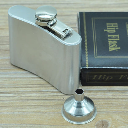 112mL (4oz) กีฬากลางแจ้ง Handy Home Travel สแตนเลสสตีลแบบพกพาขวดสะโพก (พร้อมช่องทางขนาดเล็ก) (เงิน 112mL (4oz)), 112mL (4oz)