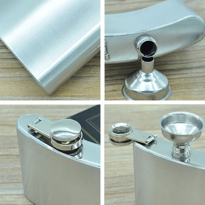 112mL (4oz) กีฬากลางแจ้ง Handy Home Travel สแตนเลสสตีลแบบพกพาขวดสะโพก (พร้อมช่องทางขนาดเล็ก) (เงิน 112mL (4oz)), 112mL (4oz)