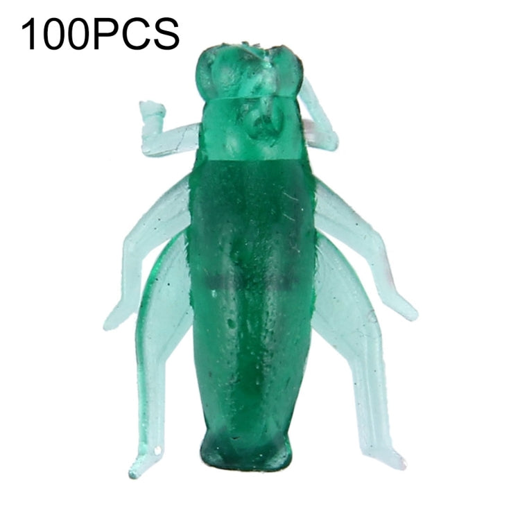 100 ชิ้นคริกเก็ตรูปร่างเหยื่อตกปลาเหยื่อตกปลาประดิษฐ์ความยาว: 2 ซม, Cricket Shape
