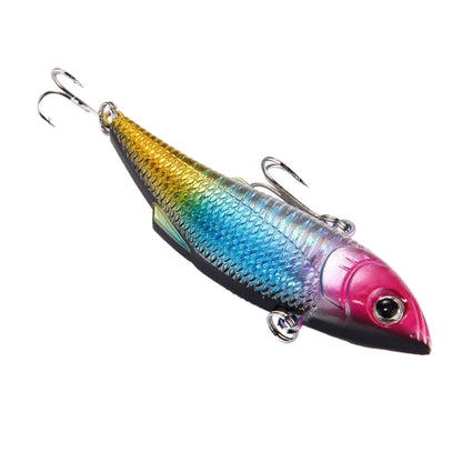 การเคลือบสีพลาสติกเหยื่อตกปลาประดิษฐ์ตกปลา Topwater ลอย Popper Lure ตีคลื่นน้ำปีนเหยื่อตกปลาพร้อมตะขอความยาว: 7.5 ซม., 7.5 cm