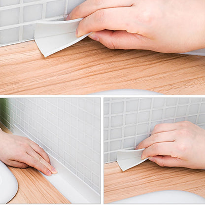 PE เทปกันน้ำและกันเชื้อราสำหรับห้องครัวและห้องน้ำ Size:60มม. x 3.35ม, Mildew Proof tape