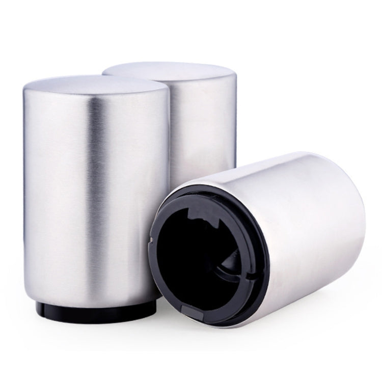 ที่เปิดฝาขวดเบียร์อัตโนมัติแม่เหล็กสแตนเลสกดลงที่เปิดเบียร์ Gadgets ครัวขนาด: 8.5 x 5.2 ซม., Magnetic Opener