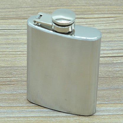100ml (3.5oz) Pocket Flagon กีฬากลางแจ้งขวดเหล้าแบน Camping Ultralight แบบพกพา Wearproof หม้อไวน์ (สีเงิน), 100ml(3.5oz)