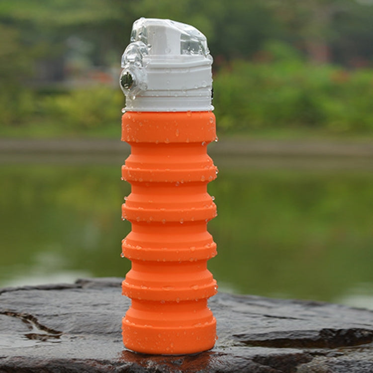 500mL Outdoor Travel ซิลิโคนพับได้กาต้มน้ำ Telescopic Cup ขวดดื่มกีฬา