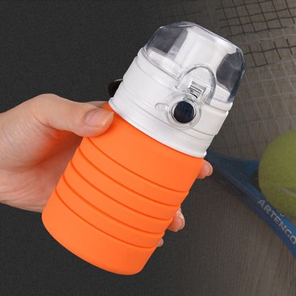 500mL Outdoor Travel ซิลิโคนพับได้กาต้มน้ำ Telescopic Cup ขวดดื่มกีฬา