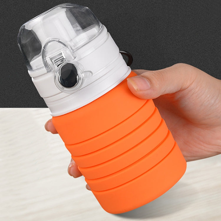 500mL Outdoor Travel ซิลิโคนพับได้กาต้มน้ำ Telescopic Cup ขวดดื่มกีฬา