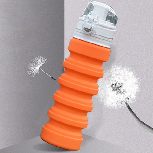 500mL Outdoor Travel ซิลิโคนพับได้กาต้มน้ำ Telescopic Cup ขวดดื่มกีฬา