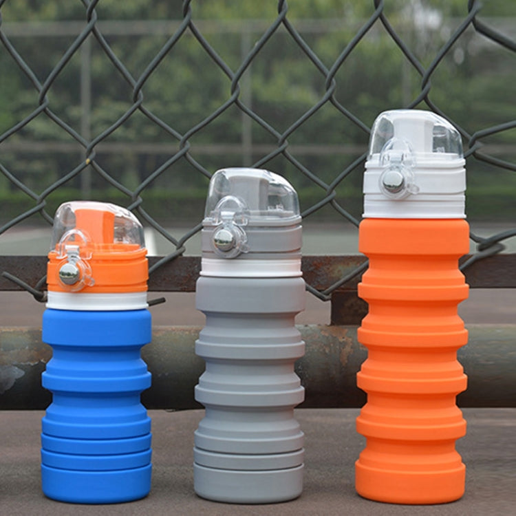 500mL Outdoor Travel ซิลิโคนพับได้กาต้มน้ำ Telescopic Cup ขวดดื่มกีฬา