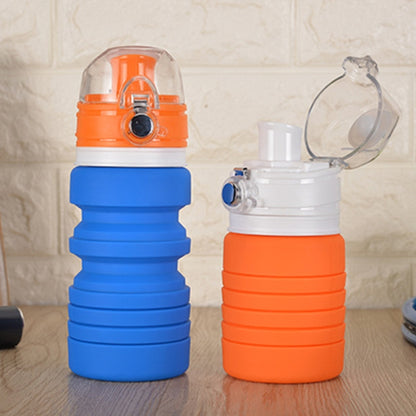 500mL Outdoor Travel ซิลิโคนพับได้กาต้มน้ำ Telescopic Cup ขวดดื่มกีฬา