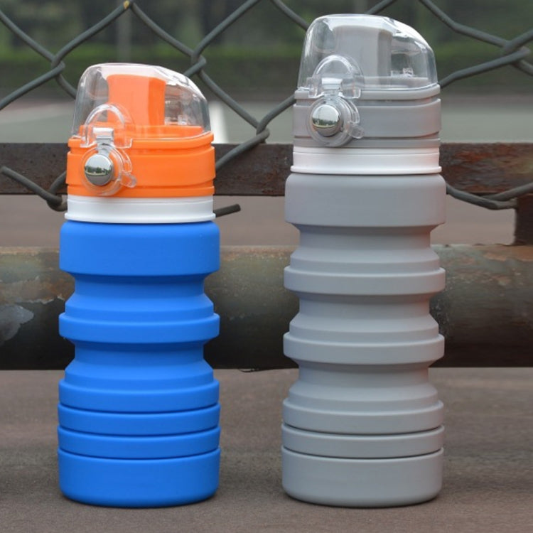 500mL Outdoor Travel ซิลิโคนพับได้กาต้มน้ำ Telescopic Cup ขวดดื่มกีฬา