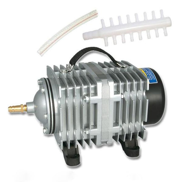ACO-012 320W 143L/Min ปั๊มลมแม่เหล็กไฟฟ้าคอมเพรสเซอร์อาหารทะเลถังปลาเพิ่มออกซิเจน Air Flow Splitter, US Plug, ACO-012