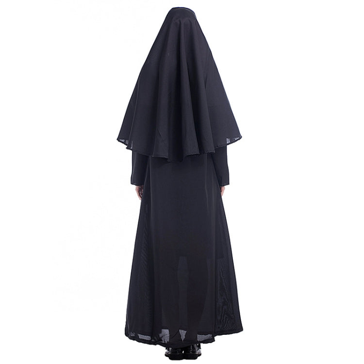 ฮาโลวีนเครื่องแต่งกายผู้หญิงแม่ชีมิชชันนารีคอสเพลย์เสื้อผ้า, Size:S, Size:M, Size:L, Size:XL