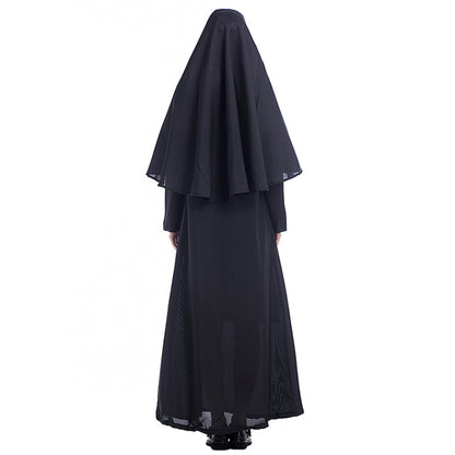 ฮาโลวีนเครื่องแต่งกายผู้หญิงแม่ชีมิชชันนารีคอสเพลย์เสื้อผ้า, Size:S, Size:M, Size:L, Size:XL