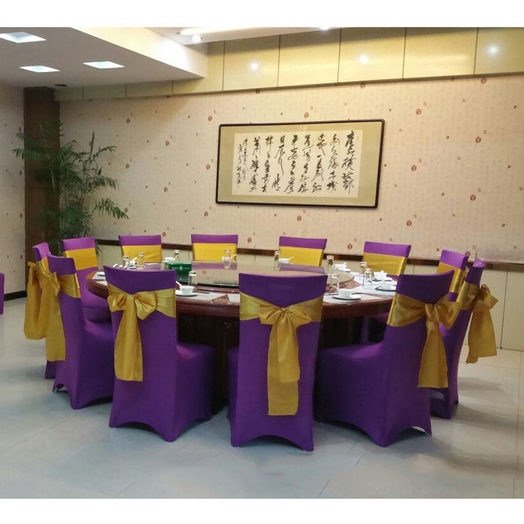 ผ้าคลุมเก้าอี้ยืดหยุ่นผ้าคลุมเก้าอี้จัดเลี้ยงงานแต่งงานร้านอาหาร