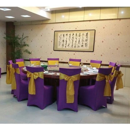 ผ้าคลุมเก้าอี้ยืดหยุ่นผ้าคลุมเก้าอี้จัดเลี้ยงงานแต่งงานร้านอาหาร
