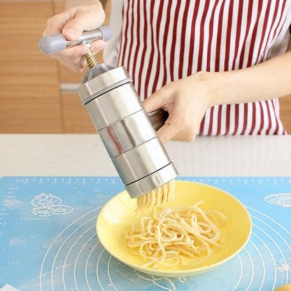 ครัวเรือนสแตนเลสเครื่องพาสต้ามือความดันเครื่องก๋วยเตี๋ยวก๋วยเตี๋ยว Maker 5 รุ่น, Pressure Noodle Maker