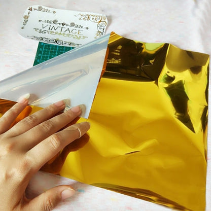 กระดาษฟอยล์ขนาด A4 50 ชิ้น/แพ็ค จัดส่งแบบสุ่มสีเดียว, A4 Size Foil Papers