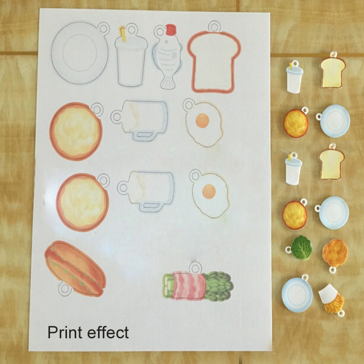 พิมพ์ฟิล์มหดความร้อน DIY กระดาษพิมพ์อีพ็อกซี่วัสดุตรายางกระดาษพิมพ์, DIY Heat Shrink Film (Transparent)